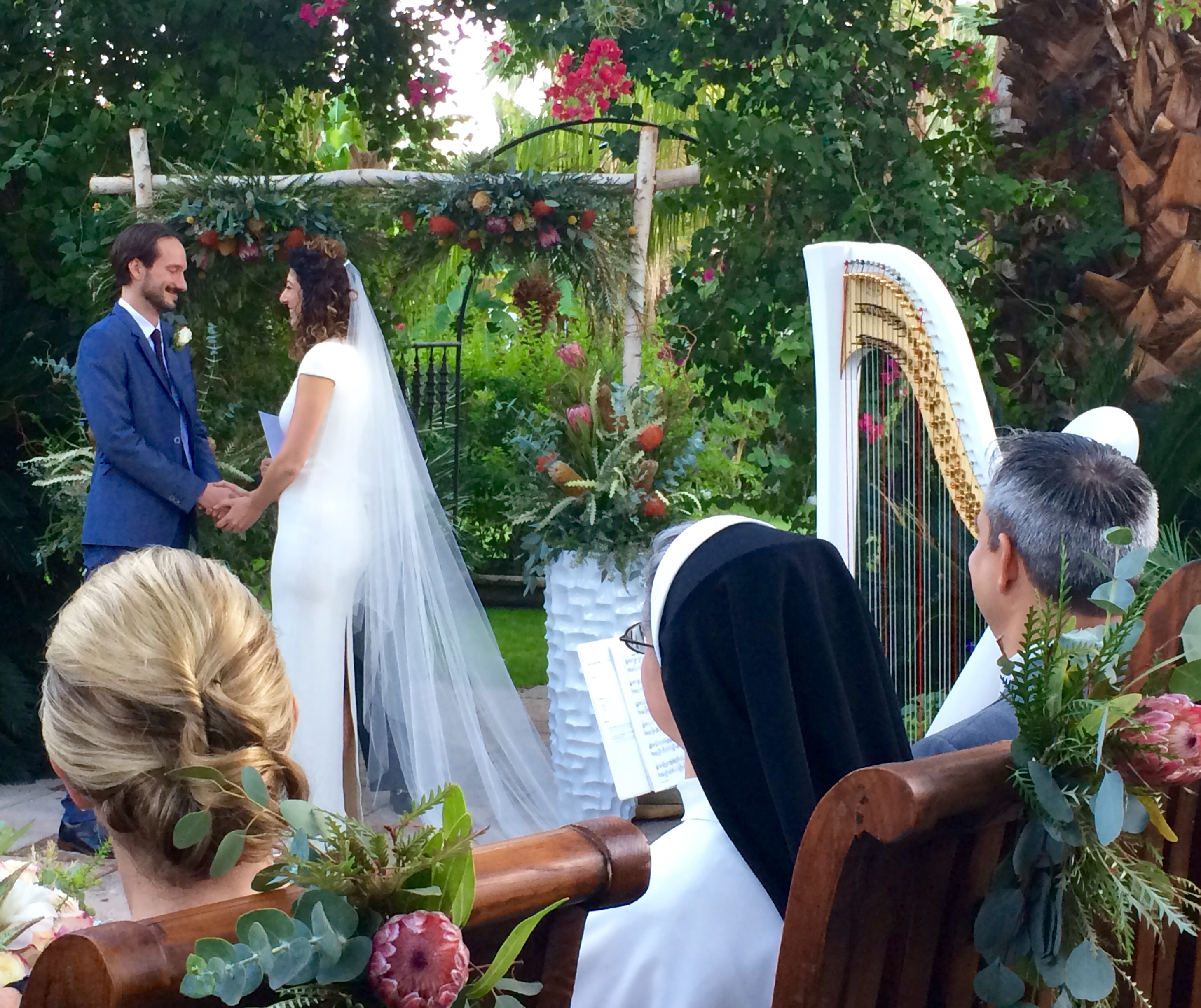 Palm Springs Garden Wedding