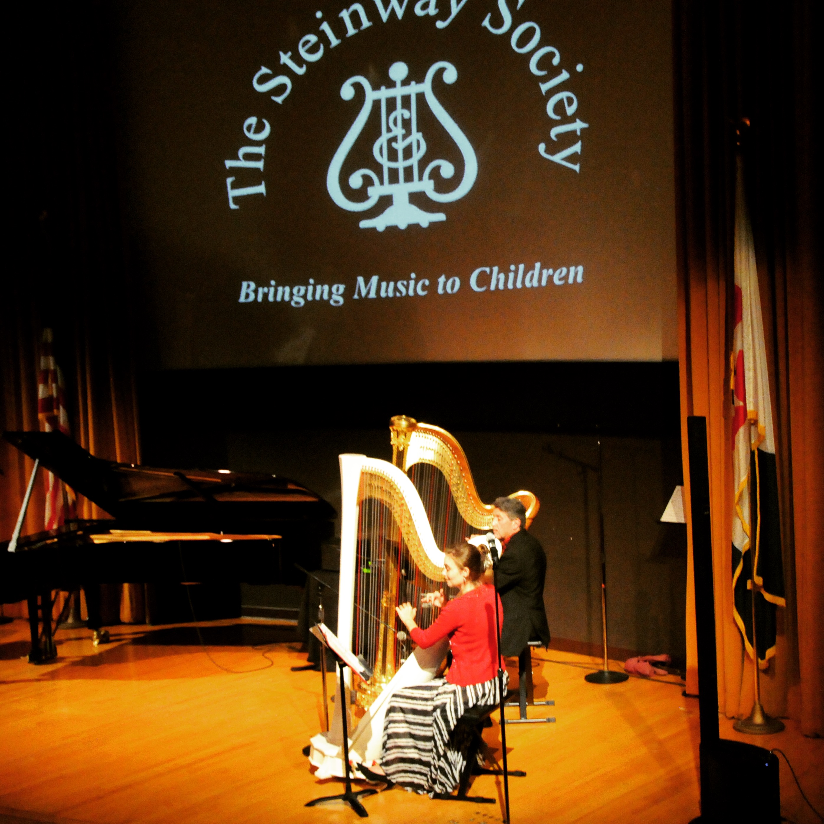 Fundraising concert with harp student